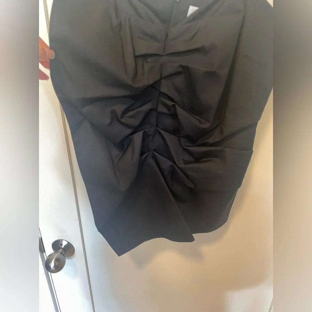 Victoria Beckham black cotton ruffled top US6 UK 10 $550 NEW - Picture 2 of 5